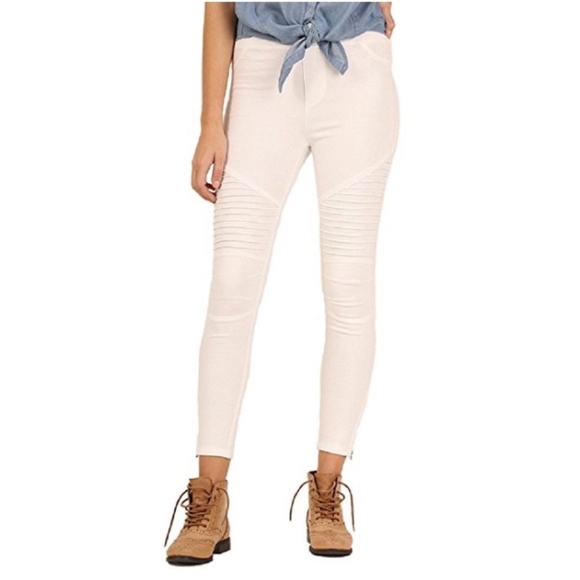 Pants - Off White Moto Ankle Pull On Jeggings